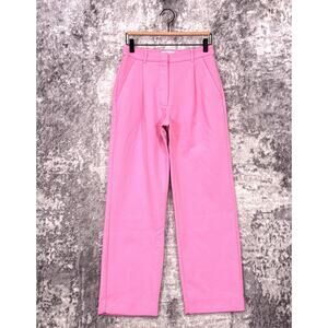 Abercrombie & Fitch Pink Trousers Vibrant Straight-Leg